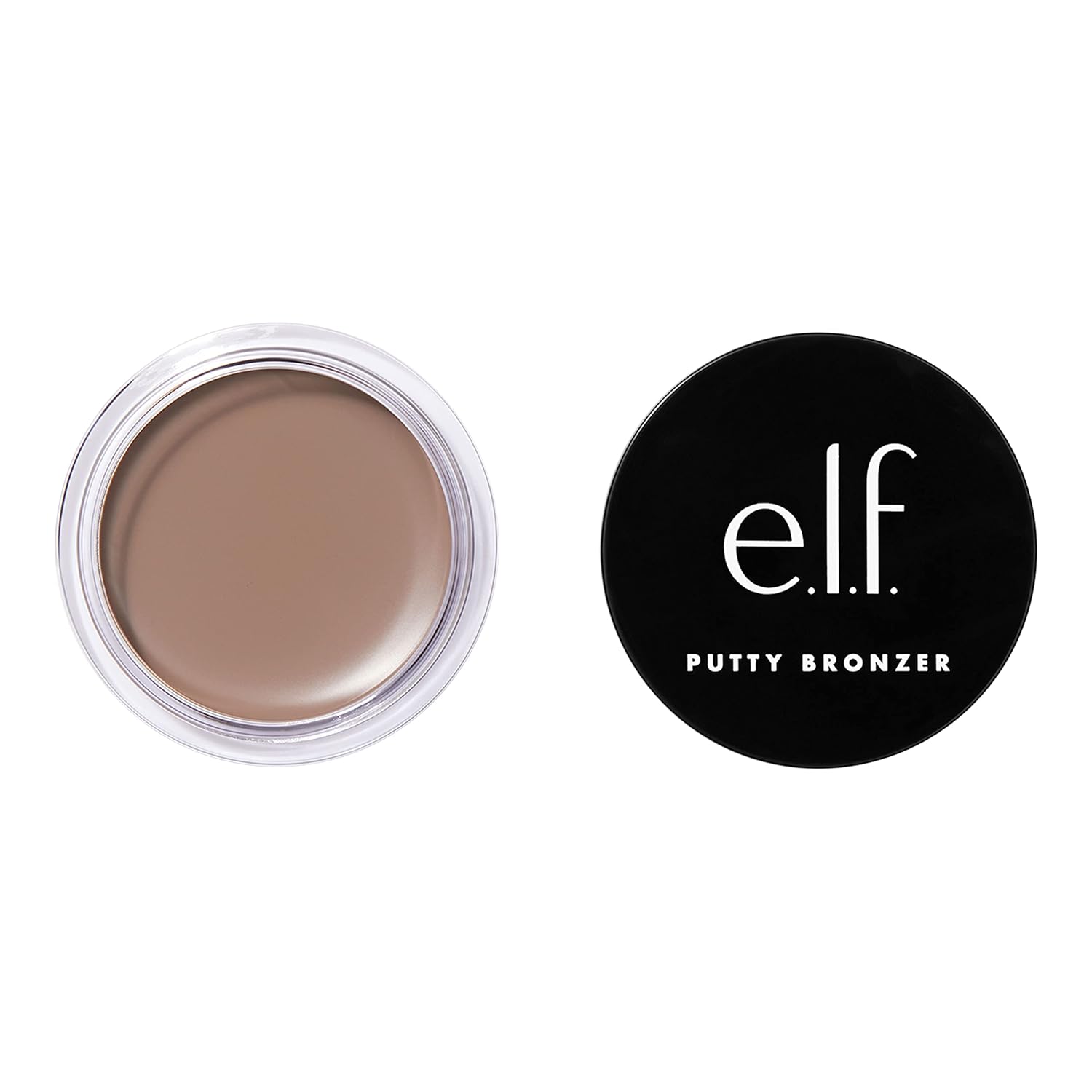 e.l.f. Putty Bronzer. Creamy & Highly Pigmented Formula. Creates a Long-Lasting Bronzed Glow. Infused with Argan Oil & Vitamin E. Beach. Please!. 0.35 Oz