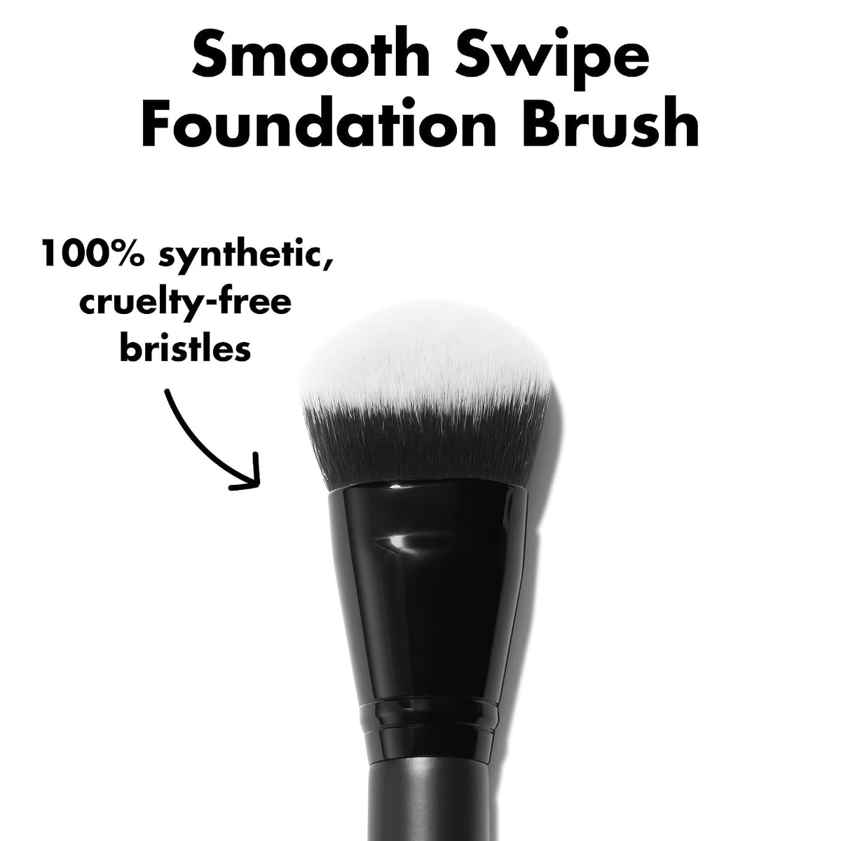 e.l.f. Smooth Swipe Foundation Brush | Face Makeup Brush For A Natural-Looking Finish. For Liquid & Cream Formulas. Vegan & Cruelty-Free