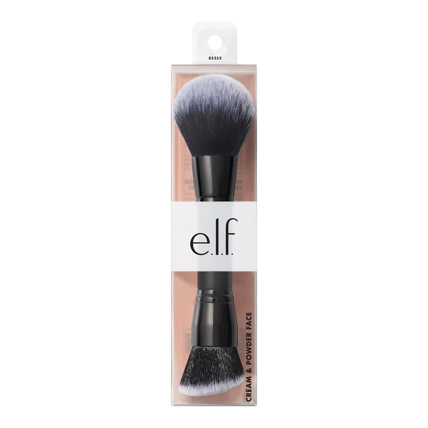 e.l.f. Dual-Ended Cream + Powder Brush | Two-in-One Makeup Brush For Creating A Gorgeous. Airbrushed-looking Complexion. Vegan & Cruelty-free