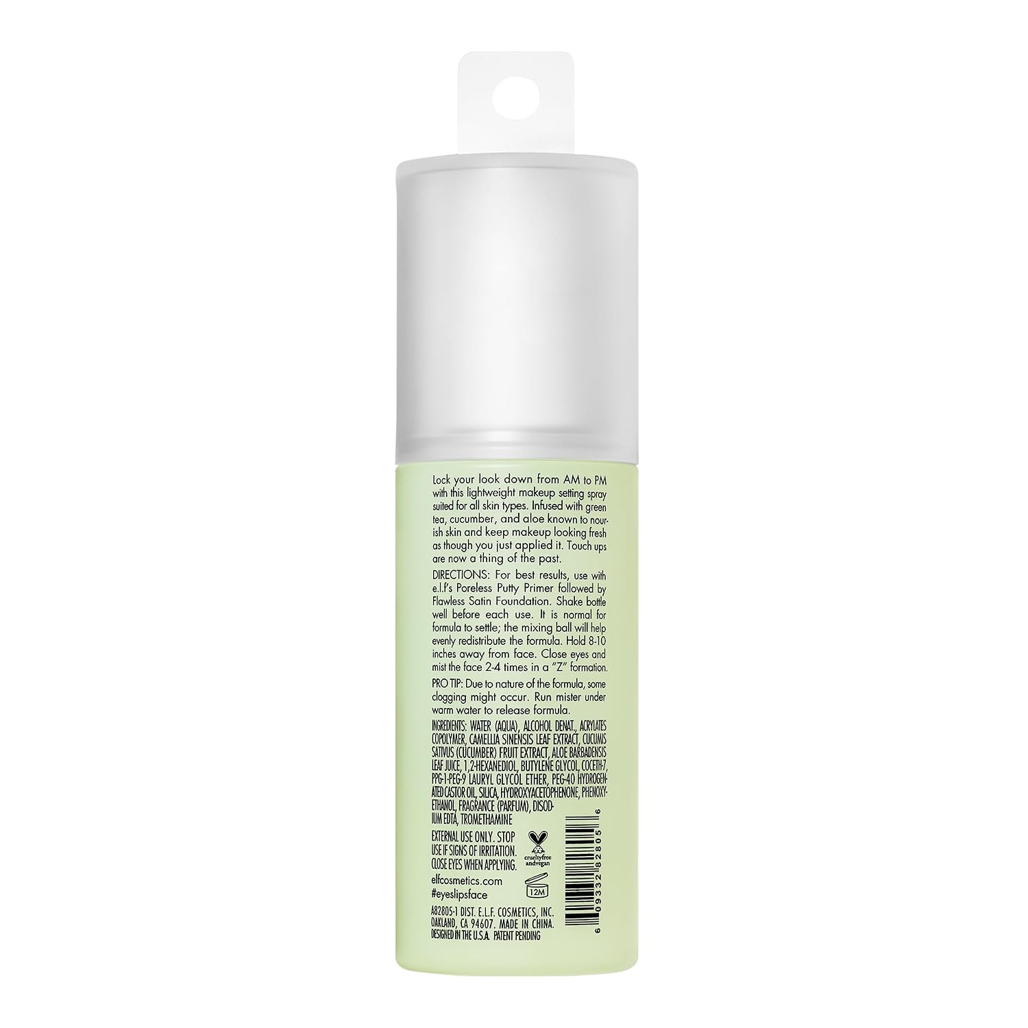 e.l.f. Stay All Night Micro-Fine Setting Mist. Hydrating & Refreshing Makeup Setting Spray For 16HR Wear-time. Vegan & Cruelty-Free. 2.7 Fl Oz