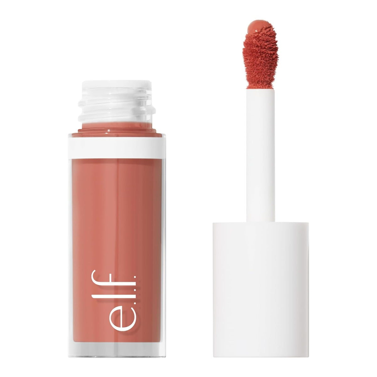 e.l.f. Camo Liquid Blush. Buildable & Blendable. Dusty Rosé | Lightweight Liquid Formula. Long-Lasting Wear. High-Pigment Color. Smooth Application. Buildable. Vegan & Cruelty-Free