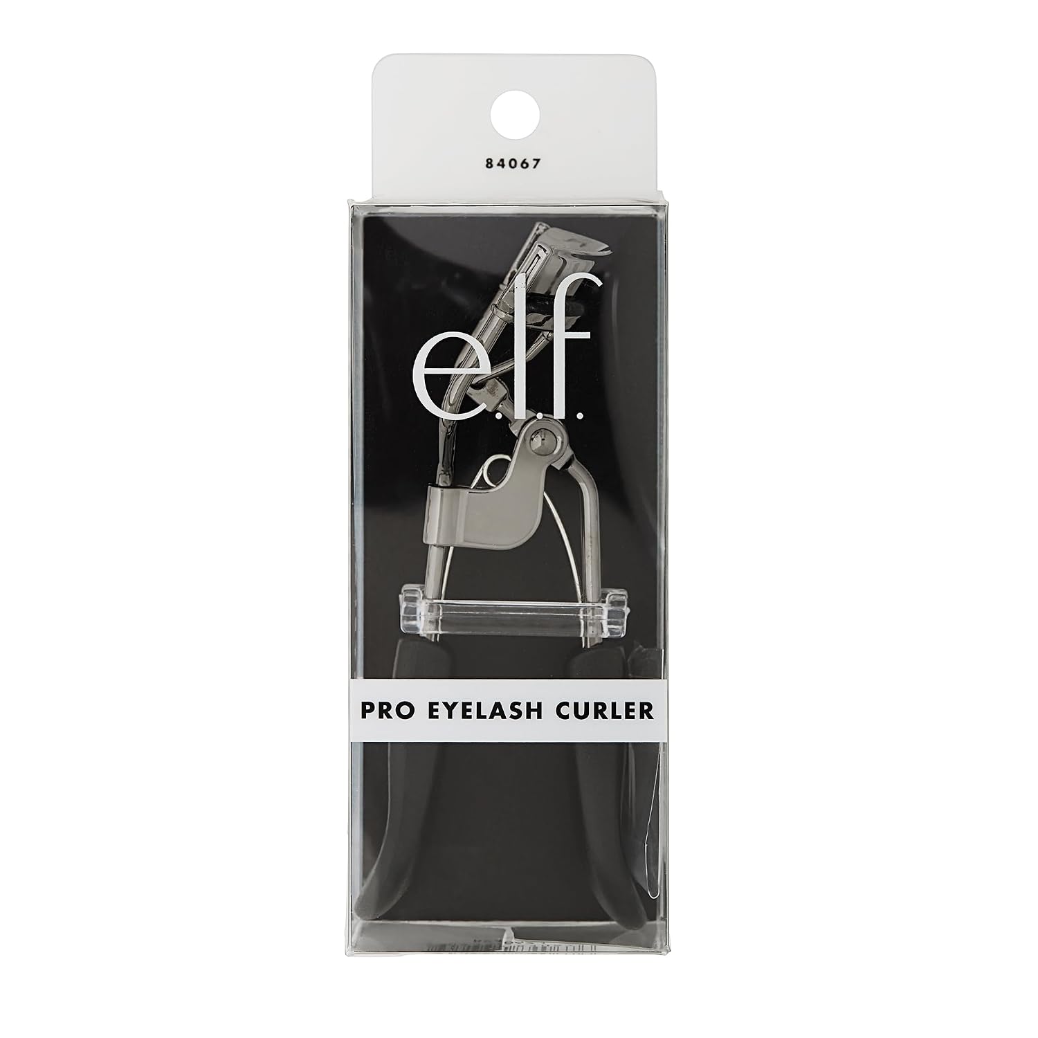 e.l.f. Pro Eyelash Curler. Stainless Steel Lash Curler. Long-Lasting Natural Curl. Ergonomic Design. Includes Replacement Pad. Fits All Eye Shapes