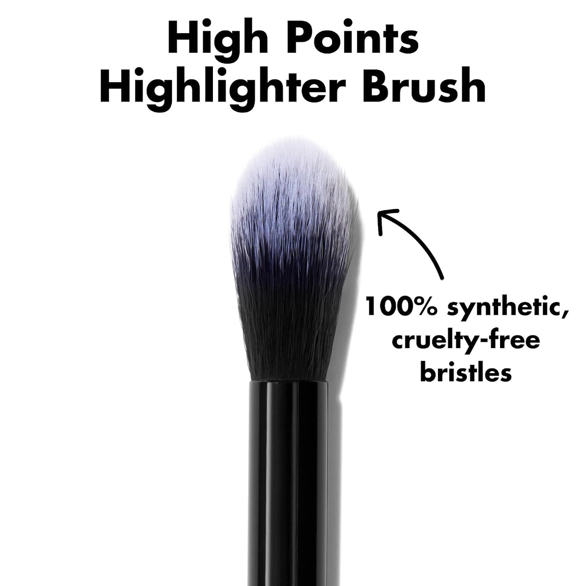 e.l.f. High Points Highlighter Brush. Soft & Tapered Face Makeup Brush For Illuminating & Creating Soft-Focus Glow. Vegan & Cruelty-Free