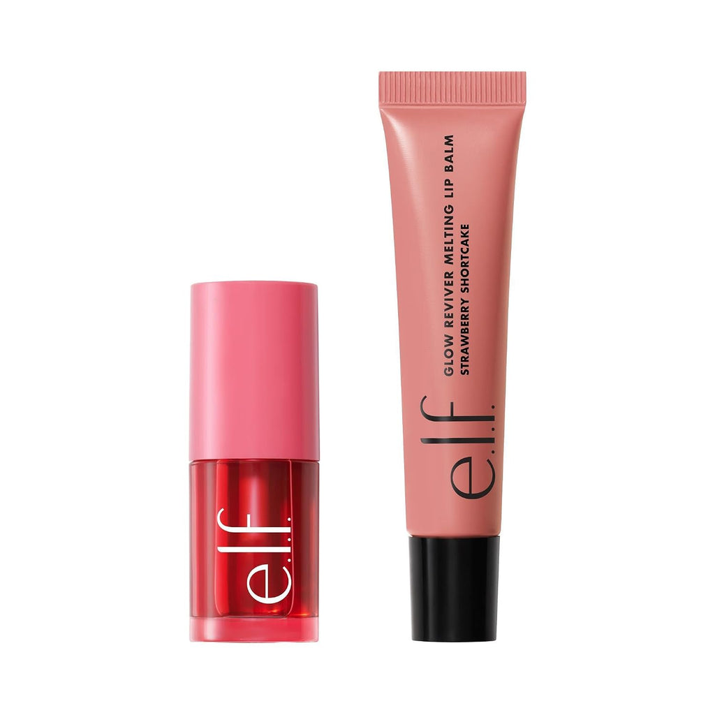 e.l.f. Sheer You Glow Lip & Cheek Duo. Sheer For It Blush Tint & Lip Balm | Buildable Sheer Color. Hydrating Glossy Finish. Tinted Lip Balm & Blush Tint Kit. Natural-Looking Glow. Vegan & Cruelty-Free