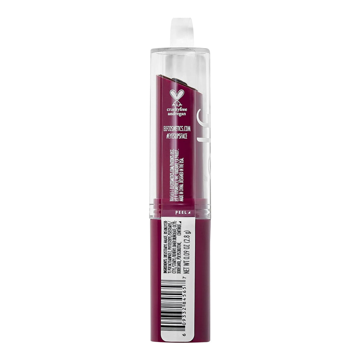e.l.f. Hydrating Core Lip Shine with Shea Butter & Vitamin E. Tinted Lip Balm for A Smooth. Glossy Finish & Long-Lasting Moisture. Ecstatic Deep Berry
