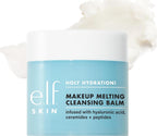 e.l.f. SKIN Holy Hydration! Makeup Melting Cleansing Balm. 2 oz | Hyaluronic Acid. Solid-to-Oil Texture. Cleanser & Makeup-Removing Balm for Double-Cleanse Routine. Vegan & Cruelty-Free