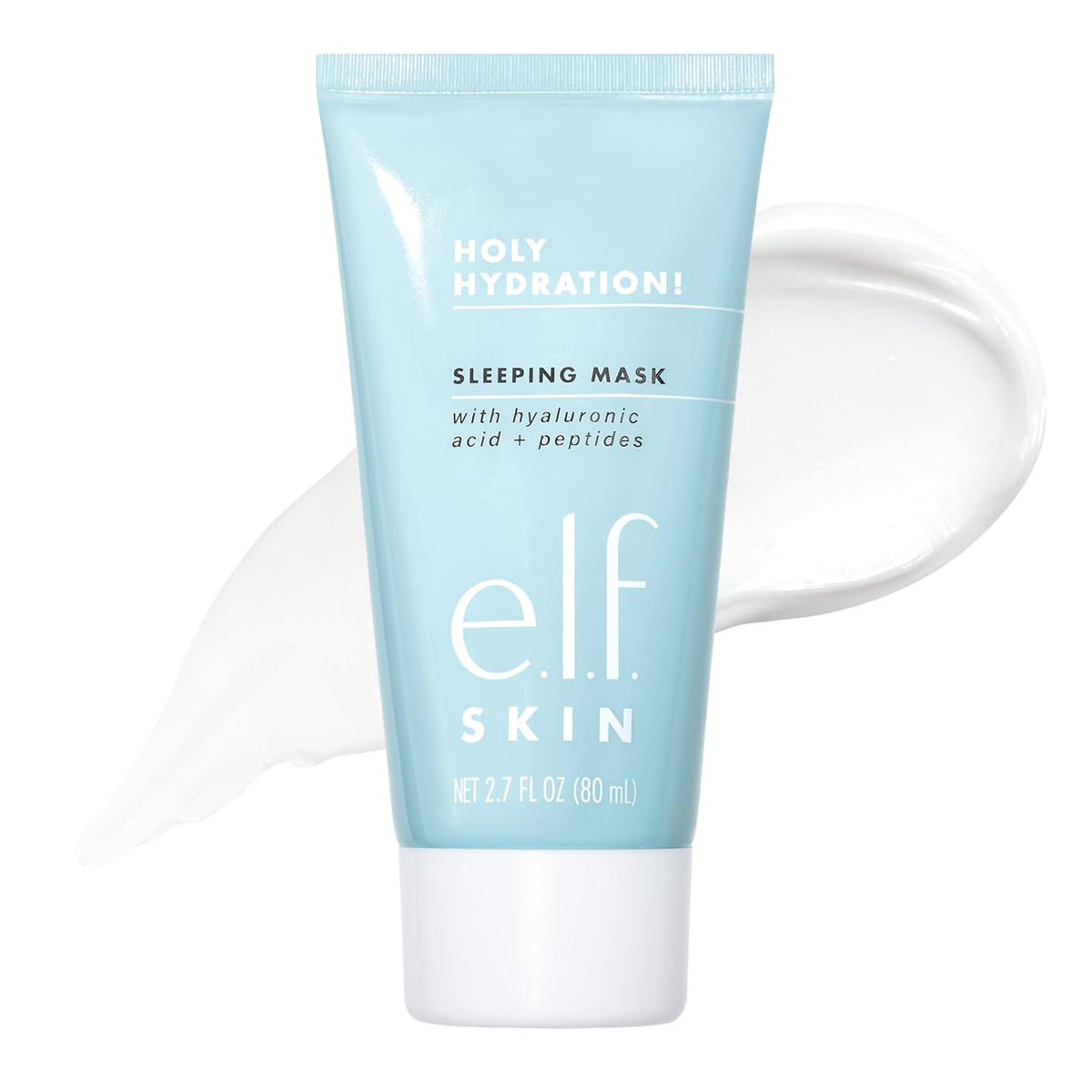 e.l.f. SKIN Holy Hydration! Sleeping Mask. Moisturizing & Plumping Dual-Use Sleep Or Rinse-Off Face Mask. Soothes Skin With A Creamy Formula