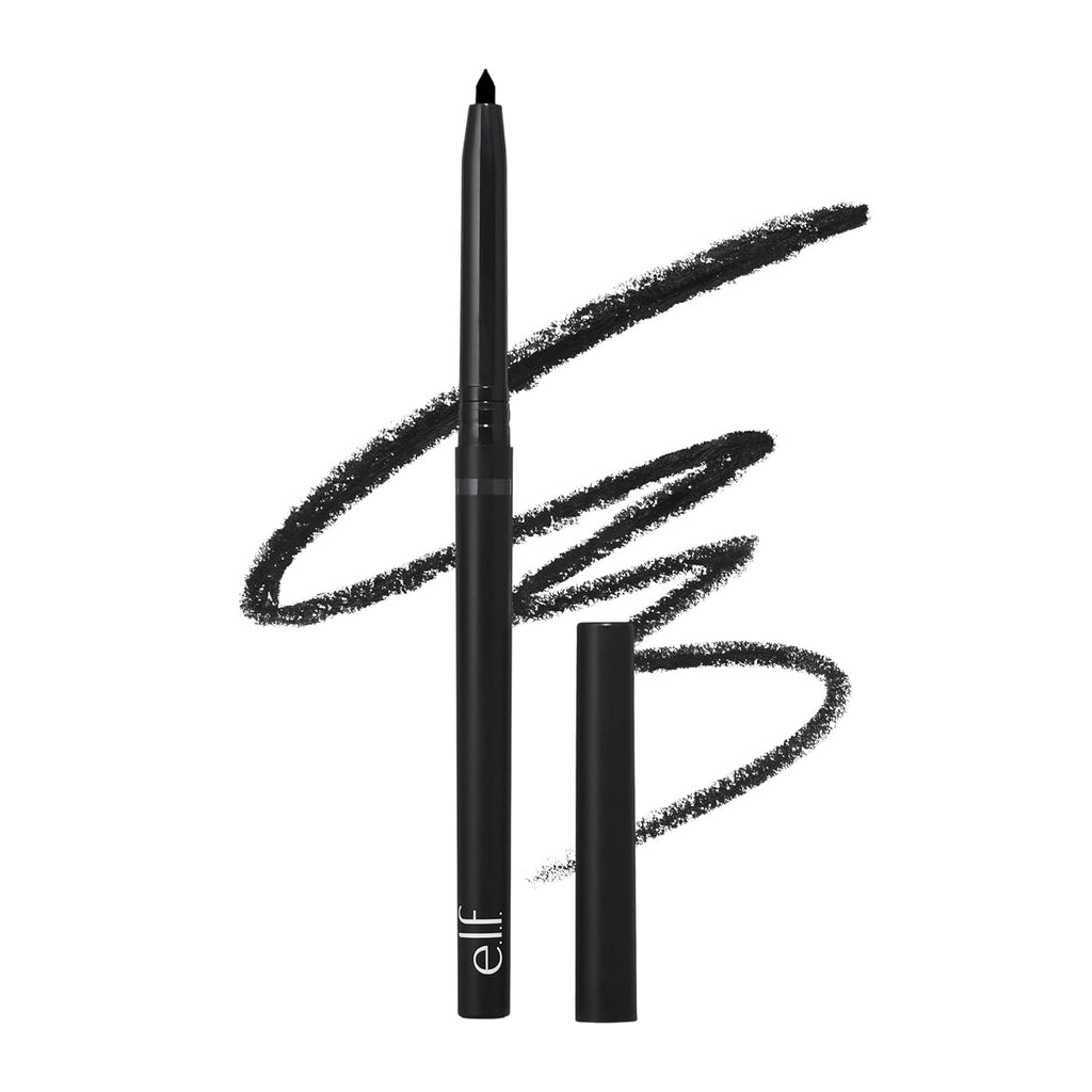 e.l.f. No Budge Retractable Eyeliner. Creamy. Ultra-Pigmented & Waterproof. Creates Bold & Defined Lines. Vegan & Cruelty-Free. Black