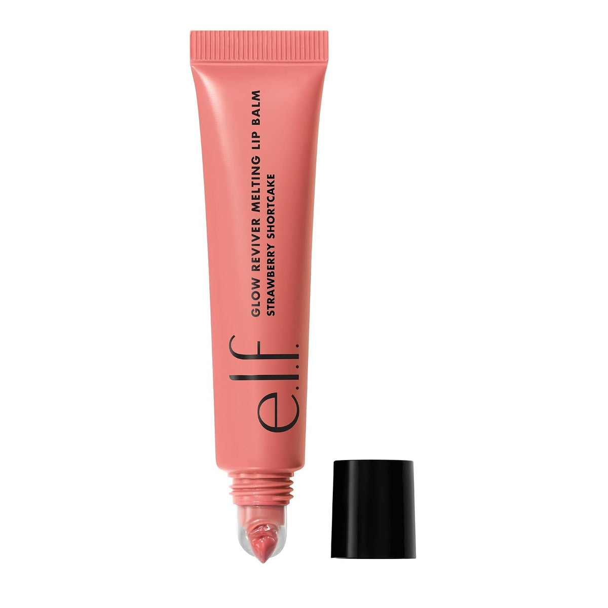 e.l.f. Glow Reviver Melting Lip Balm. Tinted. Strawberry Shortcake | Hydrating & Glossy. Buildable Sheer Color. Soft Texture with Hyaluronic Acid Blend & Nourishing Butters. Vegan & Cruelty-Free