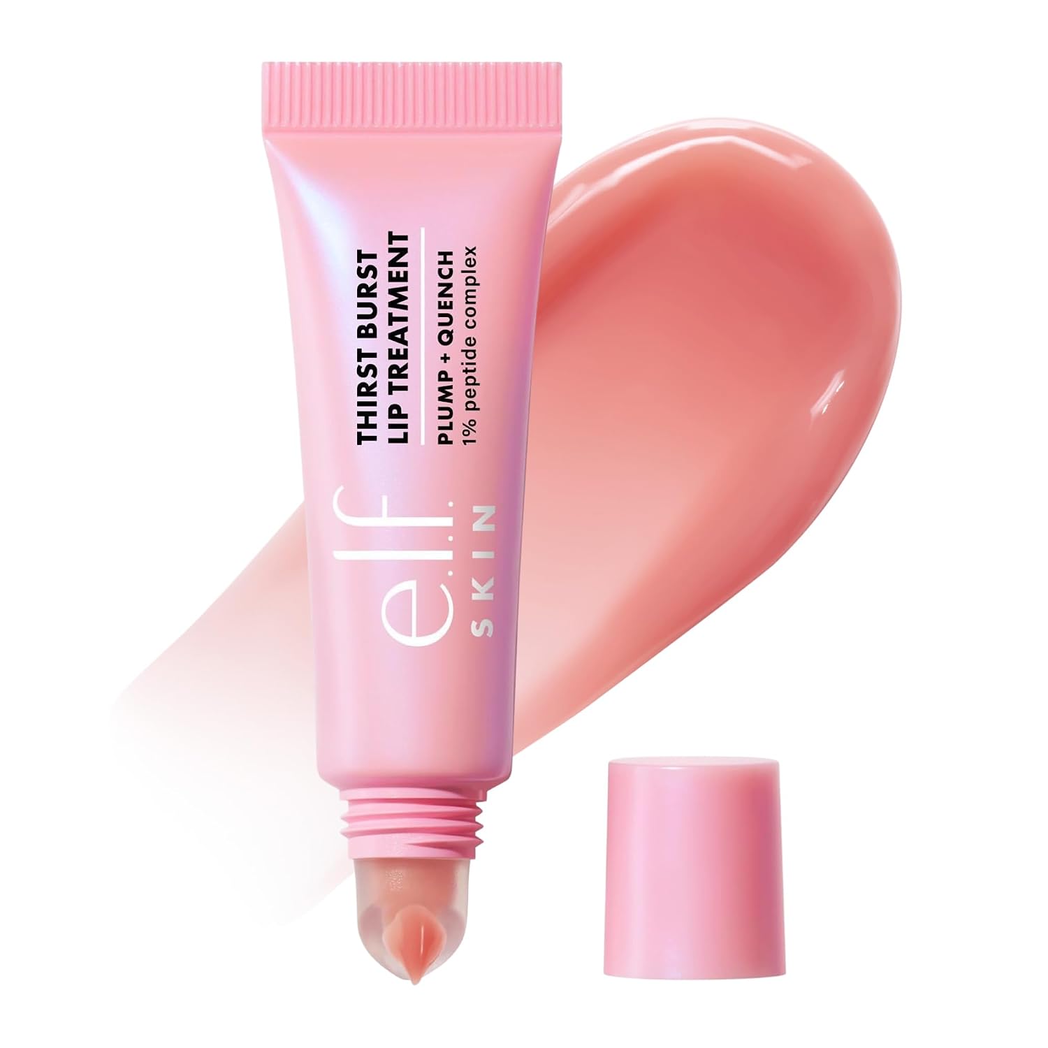 e.l.f. SKIN Thirst Burst Lip Treatment. Sheer Guava | Hydrating Lip Balm Moisturizer for Plumping & Relieving Dry Lips. Vegan & Cruelty-Free. Guava
