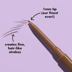 e.l.f. Micro-Fine Brow Pencil. Blonde | Waterproof Brow Color & Spoolie For Shaping Brows & Creating A Feathered Natural-Looking Finish. Vegan & Cruelty-Free