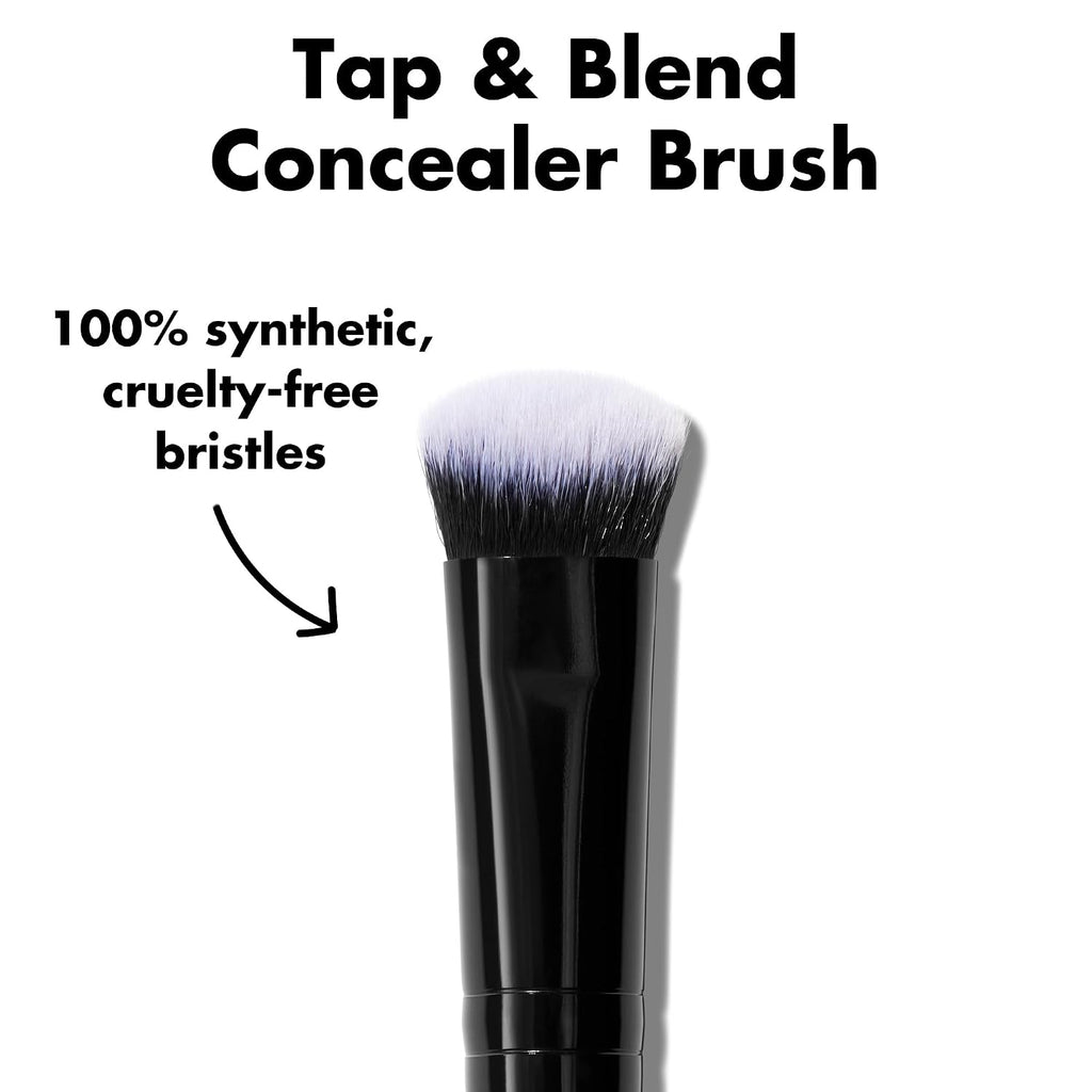 e.l.f. Tap & Blend Concealer Brush. Covers Blemishes & Dark Spots For An Airbrushed Finish With A Precision Tip. Synthetic. Vegan. & Cruelty-Free