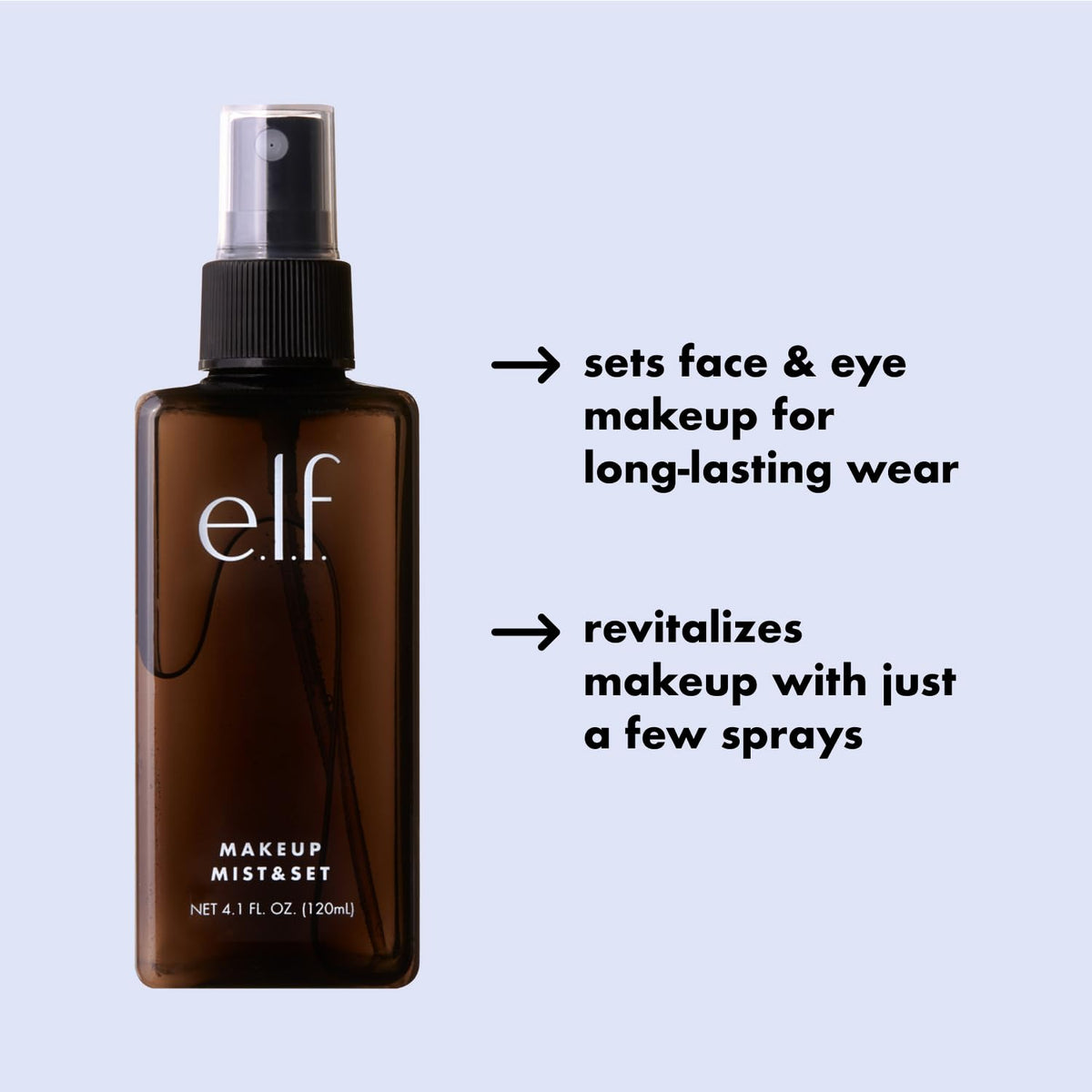 e.l.f. Matte Magic Mist & Set Makeup Setting Spray. Matte Finish & Oil Control for Lightweight Long-Lasting Wear. Vitamin B & E. 4 Fl Oz