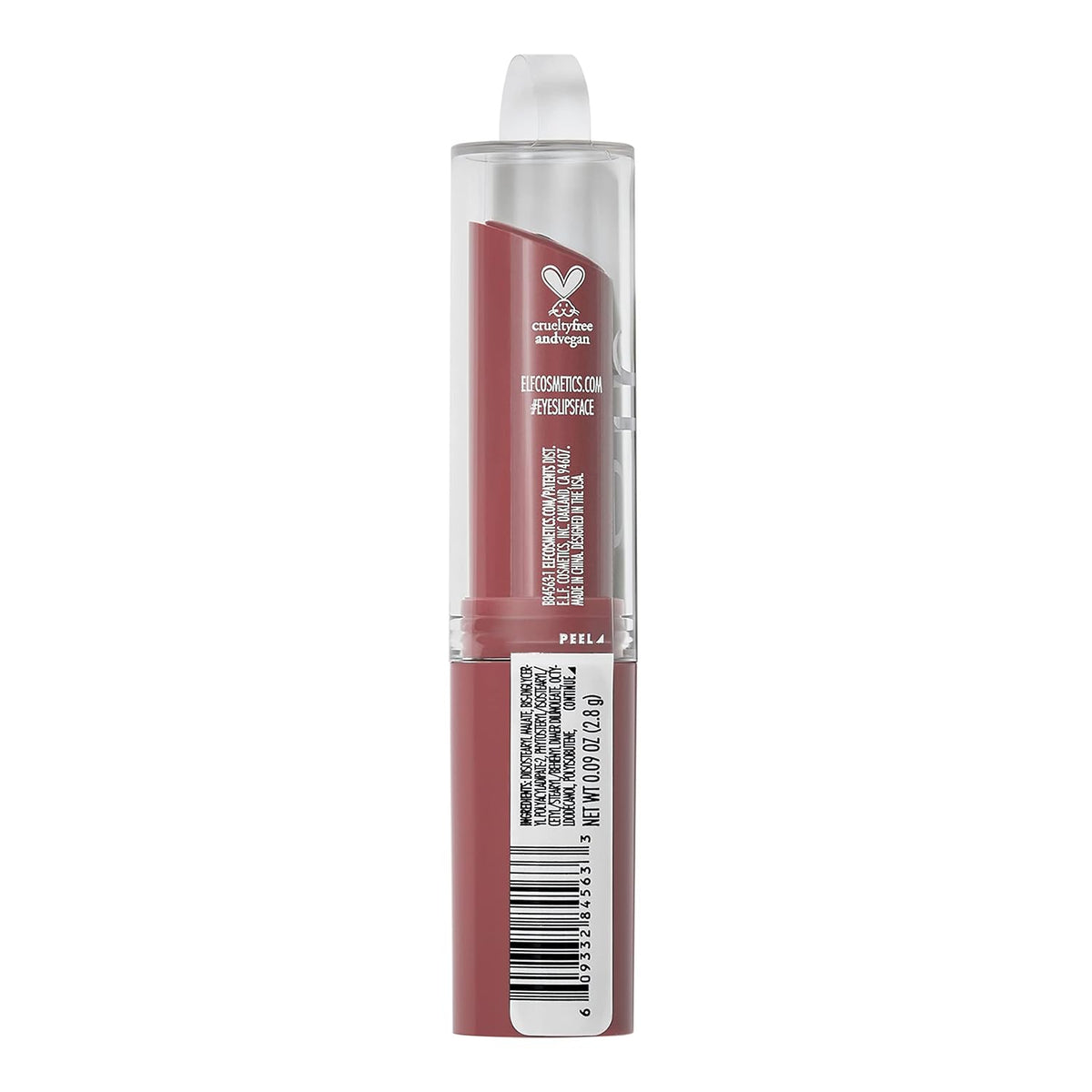 e.l.f. Hydrating Core Lip Shine with Shea Butter & Vitamin E. Tinted Lip Balm for A Smooth. Glossy Finish & Long-Lasting Moisture. Happy Dusty Rose