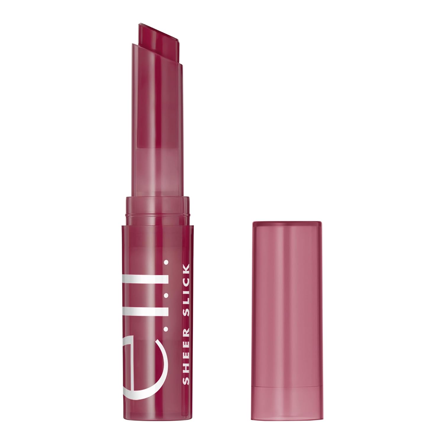 e.l.f. Sheer Slick Lipstick. Hydrating Lipstick For Sheer Color With A Shiny Finish. Infused With Vitamin E. Vegan & Cruelty-free. Black Cherry