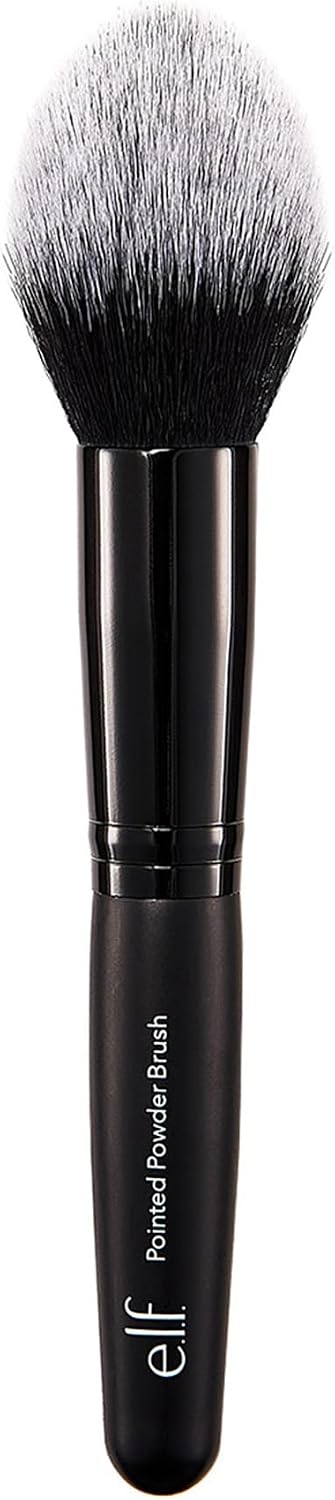 e.l.f. Pointed Powder Brush. Makeup Tool With Tapered End For Flawless Contouring & Highlighting. Vegan & Cruelty-Free