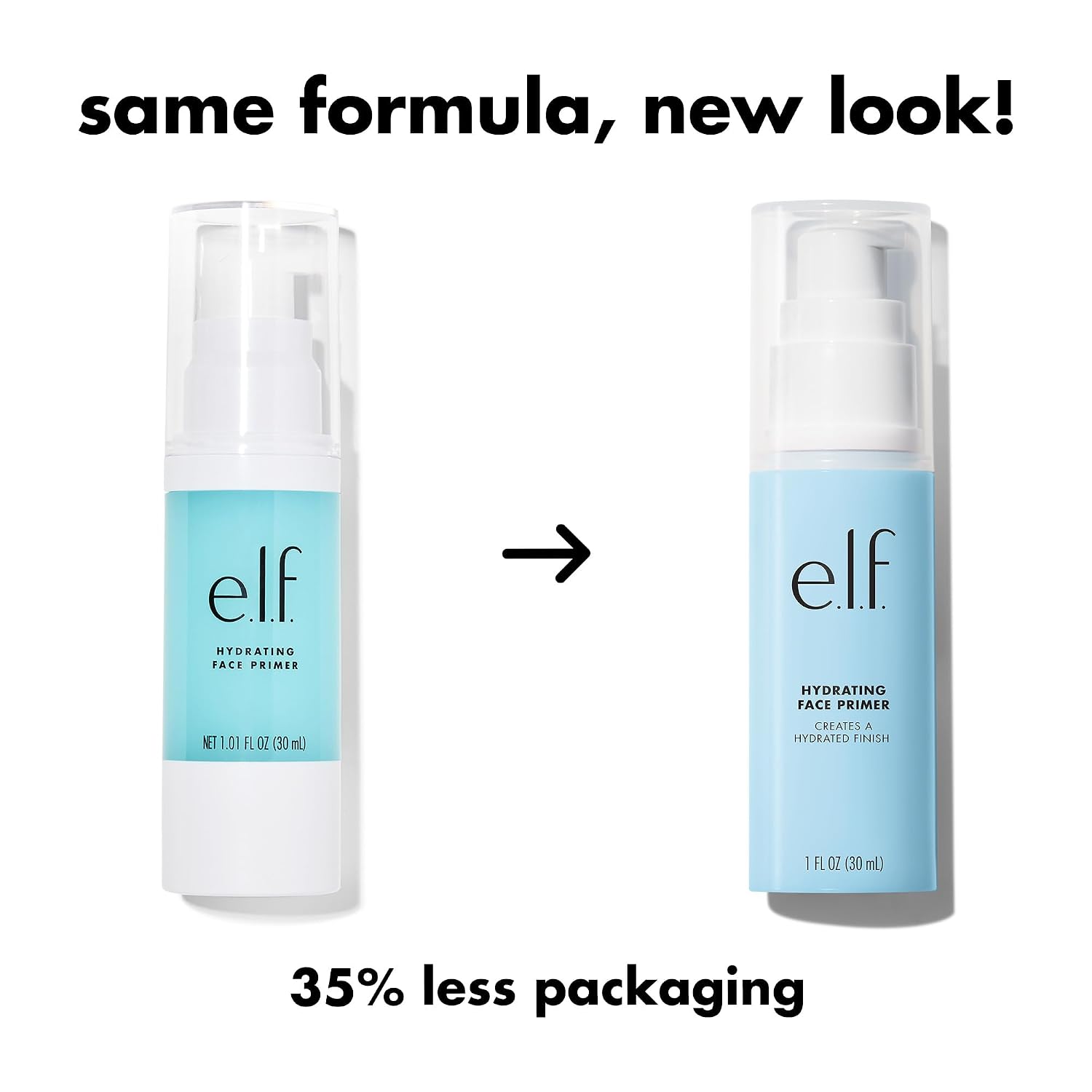 e.l.f. Hydrating Face Primer. Moisturizing Makeup Base. Smooths Pores & Fine Lines. Long-Lasting Wear. Preps Skin for Foundation Application. Large