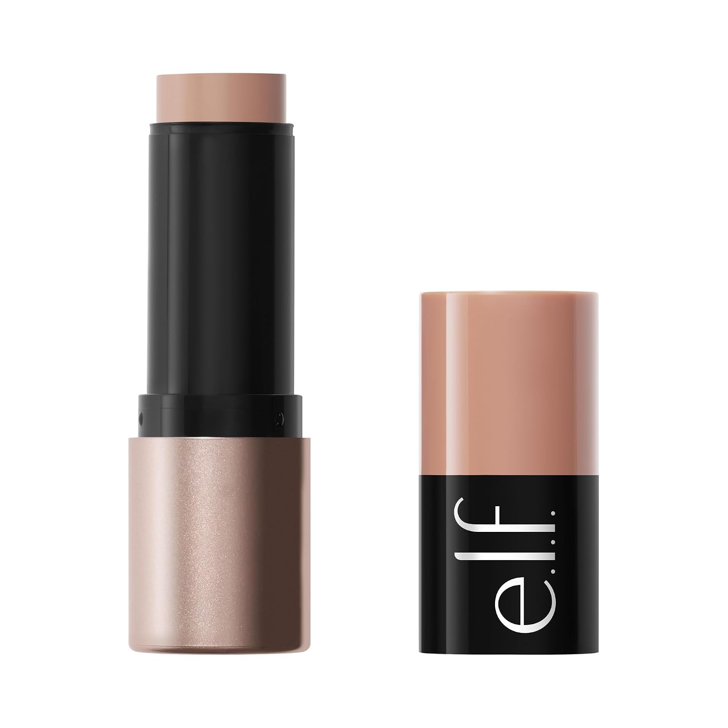 e.l.f. Soft Glam Cream Bronzer Stick. Sun-Kissed Soft Glow. Fair | Butter-Soft Blendable Formula. Satin Sculpted Finish. Buildable Warmth & High-Impact Color. Vegan & Cruelty-Free