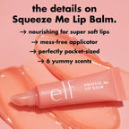 e.l.f. Squeeze Me Lip Balm. Vanilla Frosting | Moisturizing Lip Balm For A Sheer Tint Of Color. Infused With Hyaluronic Acid. Vegan & Cruelty-free