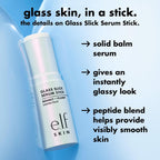 e.l.f. SKIN Glass Slick Serum Stick | Balm Face Serum. Helps Visibly Plump & Smooth Complexion with Nourishing Peptides. Vegan & Cruelty-Free