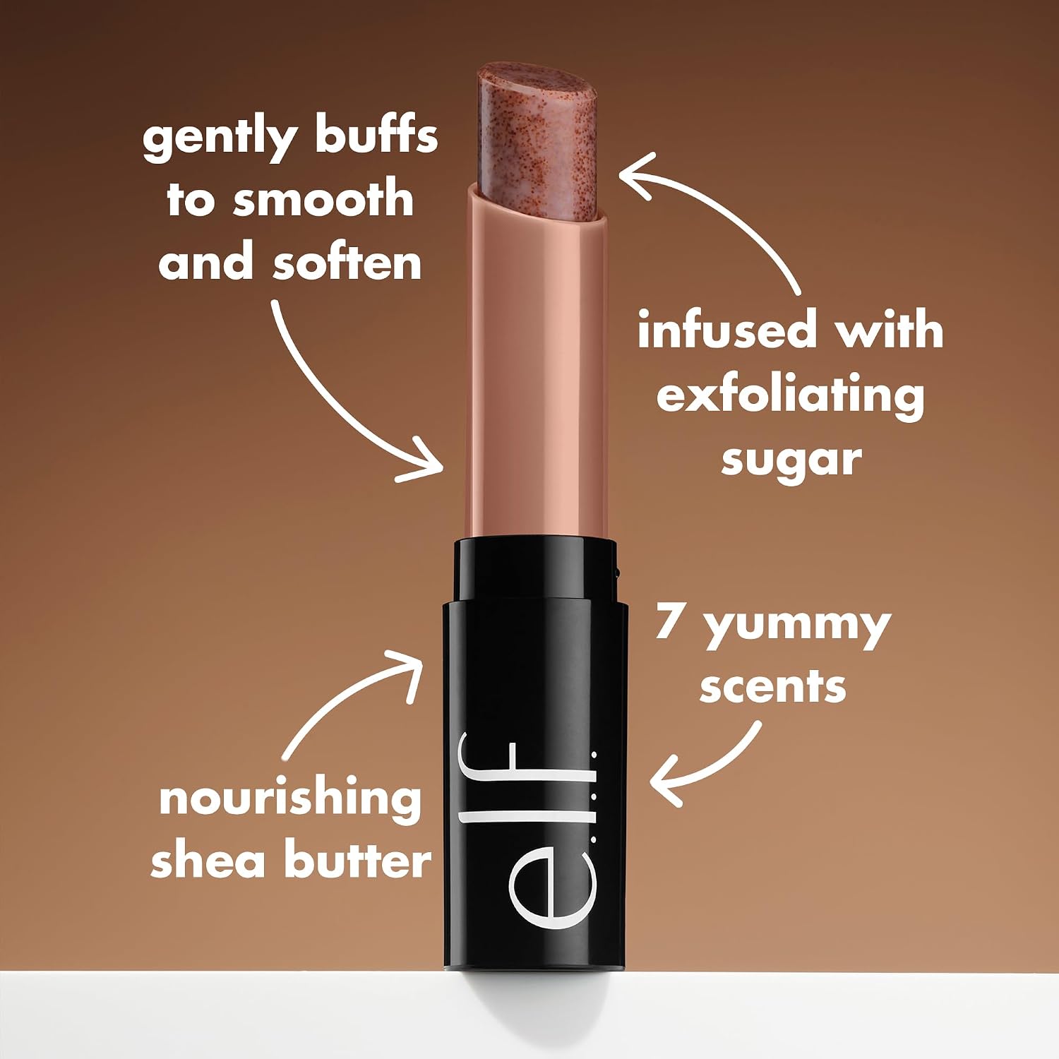e.l.f. Lip Exfoliator. Moisturizing Scented Lip Scrub For Exfoliating & Smoothing Lips. Infused With Jojoba Oil. Vegan & Cruelty-free. Strawberry