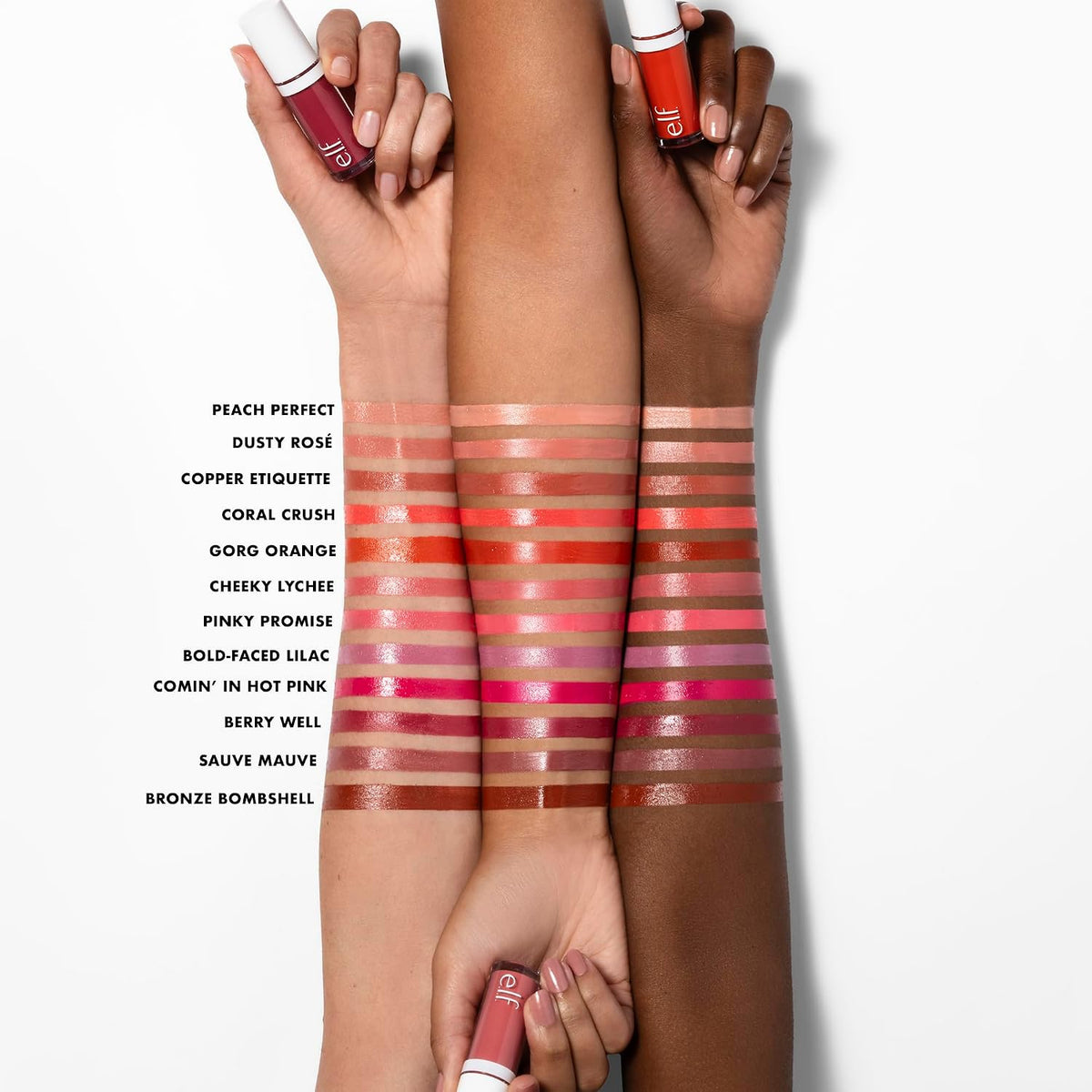 e.l.f. Camo Liquid Blush. Buildable & Blendable. Suave Mauve | Lightweight Liquid Formula. Long-Lasting Wear. High-Pigment Color. Smooth Application. Buildable. Vegan & Cruelty-Free
