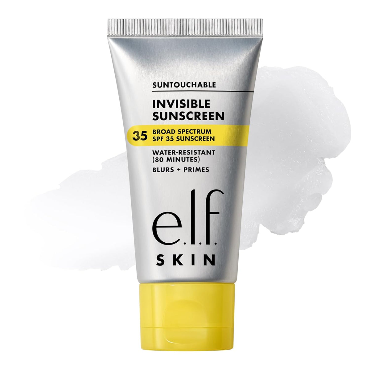 e.l.f. SKIN Suntouchable Invisible SPF 35 Sunscreen | Lightweight Gel for Under Makeup. Daily Face Sunscreen for Women. Vegan & Cruelty-Free