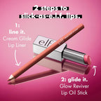 e.l.f. Glow Reviver Lip Oil Stick. Pink-Me Energy | Tinted. Non-Sticky & Hydrating For A Soft-Shine Finish. Vegan & Cruelty-Free