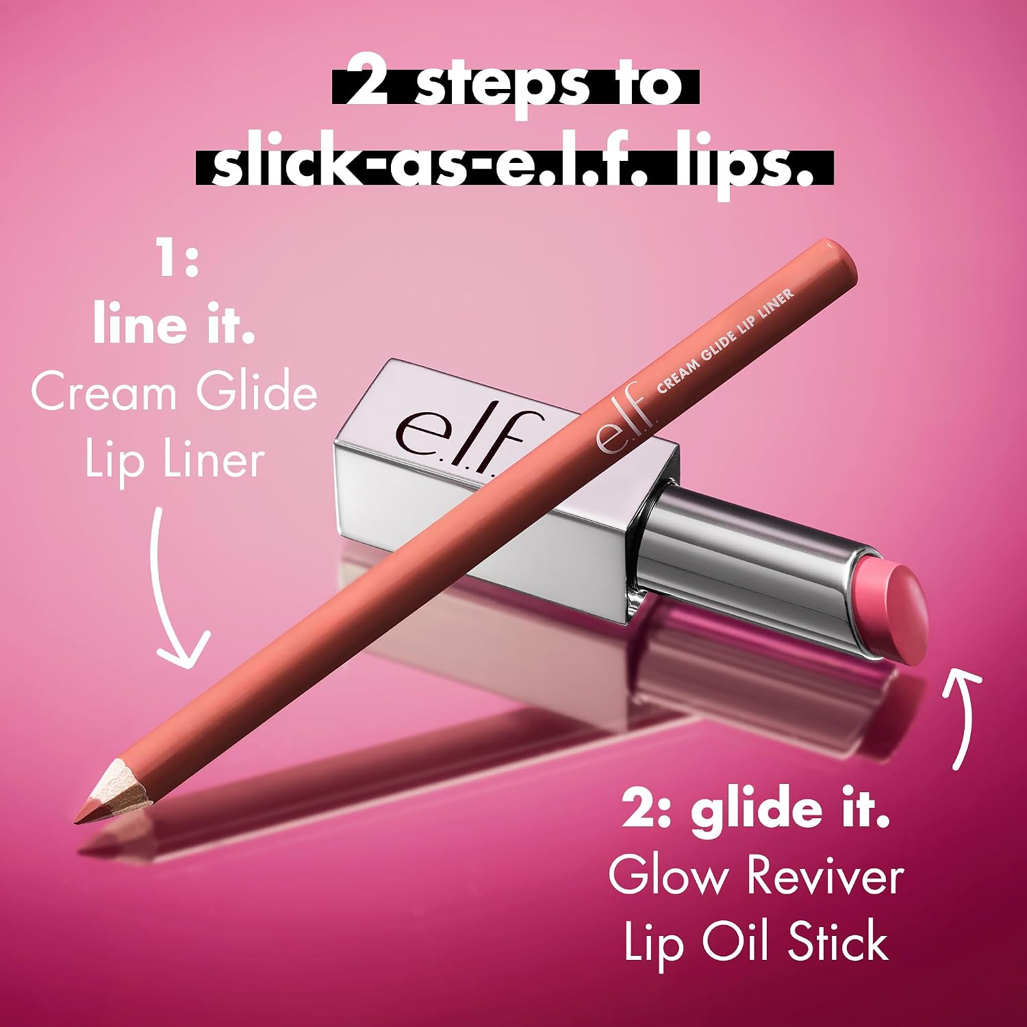 e.l.f. Glow Reviver Lip Oil Stick. Pink-Me Energy | Tinted. Non-Sticky & Hydrating For A Soft-Shine Finish. Vegan & Cruelty-Free
