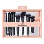 e.l.f. Ten Out Of Ten Brush Set | 10 Piece Brush Kit. Brushes For Face Makeup. Eyes. Brows & More. Made With Synthetic Bristles. Vegan & Cruelty-Free