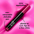 e.l.f. Pout Clout Lip Plumping Pen. Bust a Mauve | Nourishing Lip Balm For Sheer Color & Shine. Plumps & Moisturizes. Vegan & Cruelty-Free. Bust A Mauve