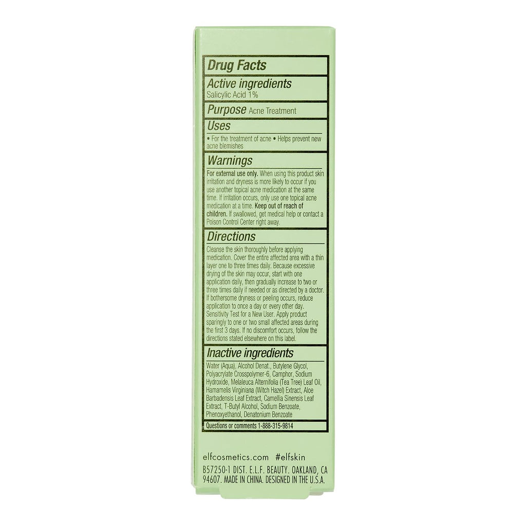 e.l.f. SKIN Blemish Breakthrough Blemish Fighting Spot Gel. Roll-on Blemish Spot Gel For Targeting & Treating Blemishes. Infused With Salicylic Acid