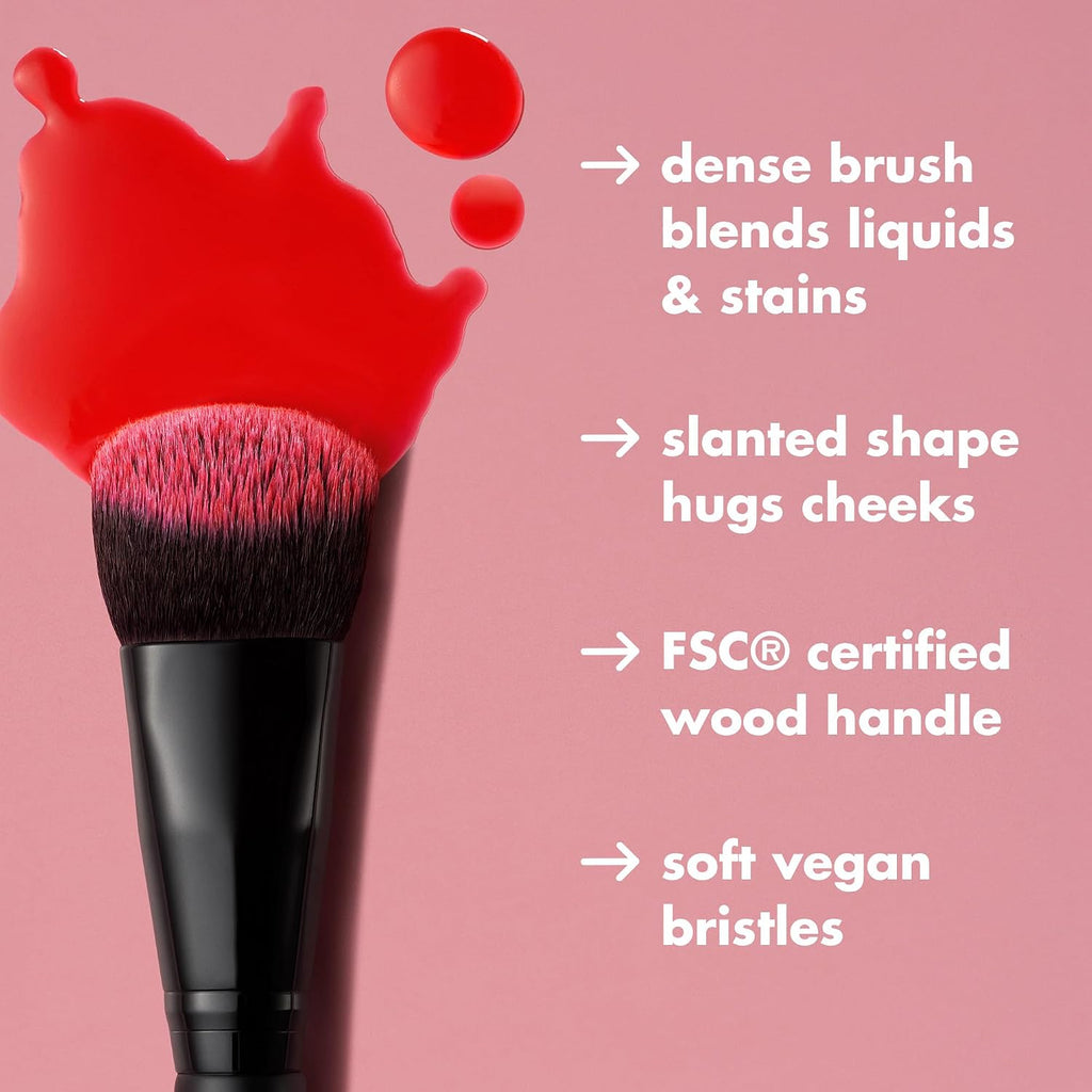 e.l.f. Stain & Tint Blending Brush. Liquid Blush Brush For Blending & Creating An Even Finish. Made With Synthetic Bristles. Vegan & Cruelty-Free