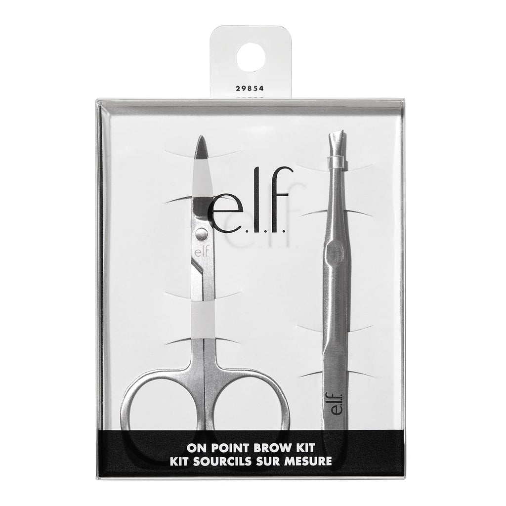 e.l.f. On Point Brow Kit. Duo Of Pro-quality Eyebrow Scissors & Tweezers For Shaping Eyebrows. Great For Precise Shaping. Vegan & Cruelty-Free