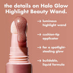 e.l.f. Halo Glow Highlight Beauty Wand. Champagne Campaign | Liquid Highlighter Wand For Luminous. Glowing Skin. Buildable Formula. Vegan & Cruelty-free