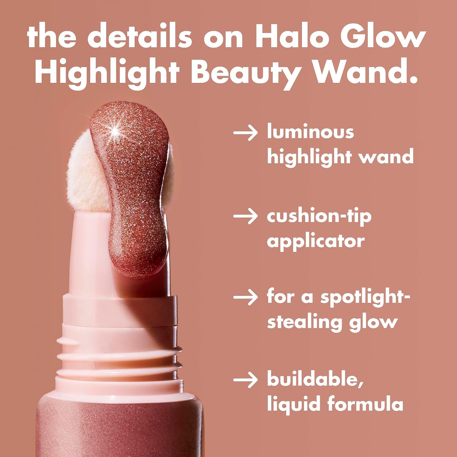 e.l.f. Halo Glow Highlight Beauty Wand. Liquid Gold | Liquid Highlighter Wand For Luminous. Glowing Skin. Buildable Formula. Vegan & Cruelty-free