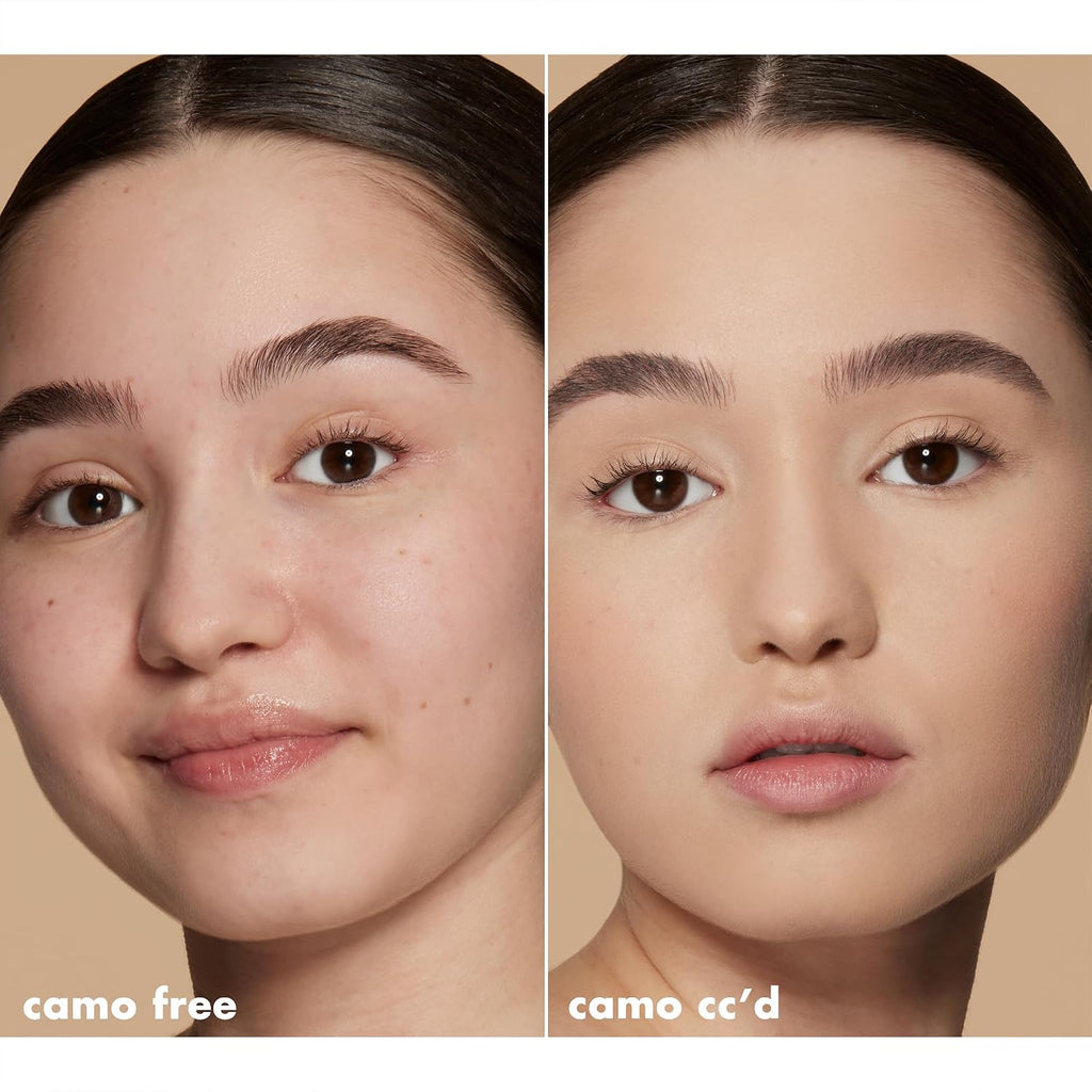 e.l.f. Camo CC Cream. SPF 30 Color-Correcting Medium-To-Full Coverage Face Foundation. Delivers An Airbrushed Finish. Vegan & Cruelty-Free. Light 250 W