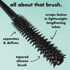 e.l.f. Lash XTNDR Mascara. Pitch Black | Made With Tubing Technology For The Look Of Lash Extensions. Clump & Flake Free. Vegan & Cruelty-Free