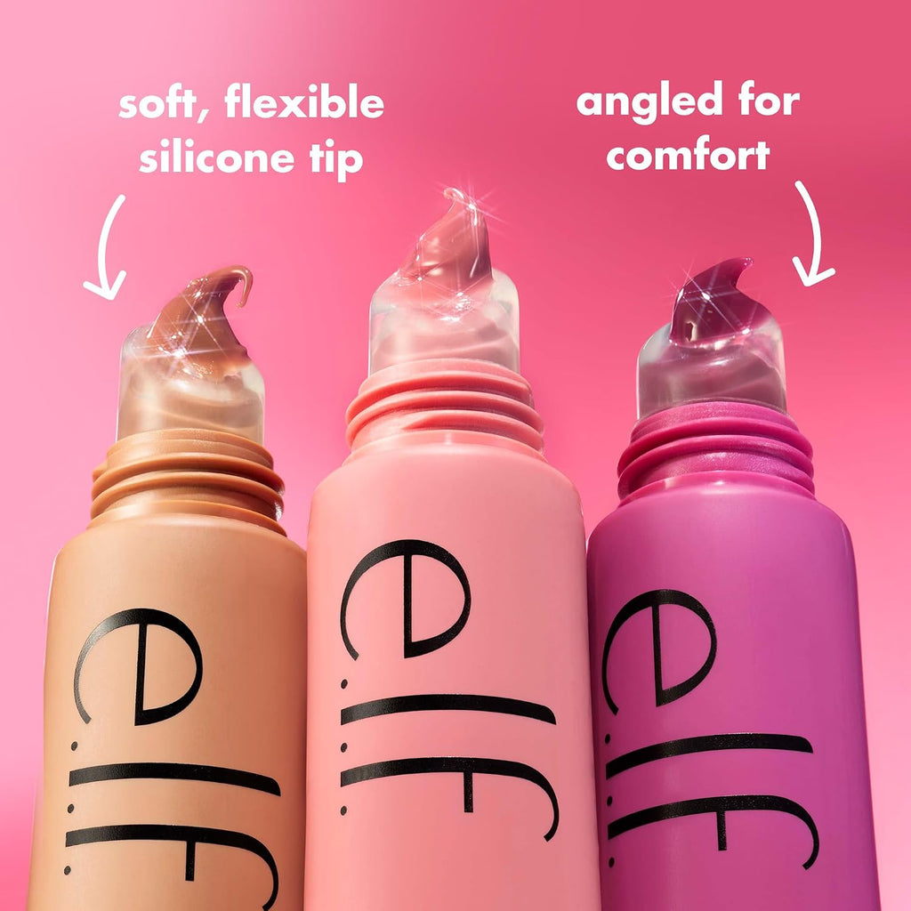 e.l.f. Glow Reviver Melting Lip Balm. Tinted. Peach Ring | Hydrating & Glossy. Buildable Sheer Color. Soft Texture with Hyaluronic Acid Blend & Nourishing Butters. Vegan & Cruelty-Free