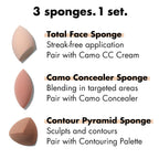 e.l.f. Total Sponge Set. Multi-use Makeup Sponge Set For Flawless Blending. Great For Powder Or Liquid Concealer & Foundation. Vegan & Cruelty-Free