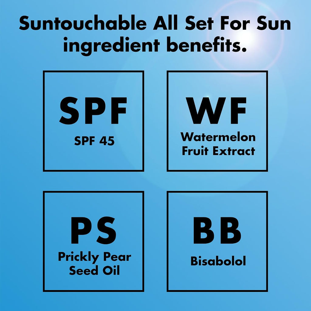 e.l.f. SKIN All Set For Sun SPF 45 Setting Spray | Clear Makeup Setting Mist + Sunscreen. Weightless SPF Face Protection & Makeup-Locking Spray. Vegan & Cruelty-Free