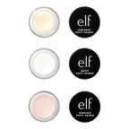 e.l.f. Cosmetics Putty Primer Trio. Includes Poreless Putty. Matte Putty & Luminous Putty. Travel Size. 0.14 Oz (4g) Each. 0.14 ounces