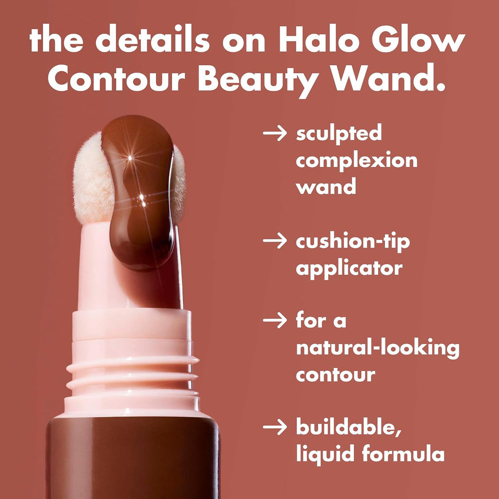 e.l.f. Halo Glow Contour Beauty Wand. Deep/Rich | Liquid Contour Wand For A Naturally Sculpted Look. Buildable Formula. Vegan & Cruelty-free