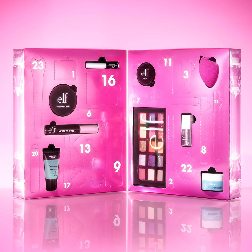e.l.f. Sleigh the Holidays 24-Day Advent Calendar 2025. Skincare Essentials & Festive Makeup In Limited-Edition Shades. Vegan & Cruelty-Free