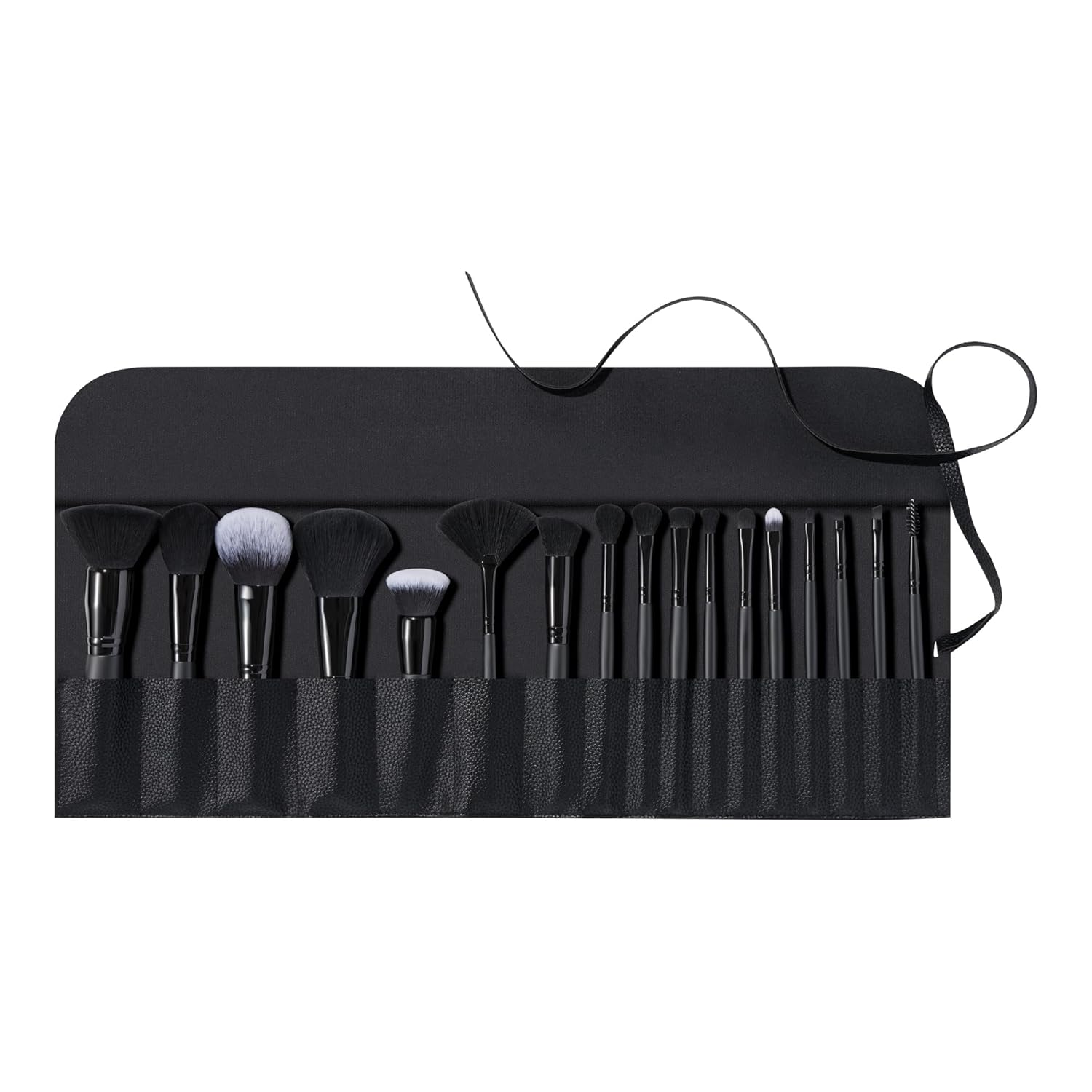 e.l.f. Ultimate Makeup Brush Set & Travel Roll. 17-Piece Brush Kit. Brushes For Eyeshadow. Foundation. Powder. Concealer & more. Vegan & Cruelty-Free