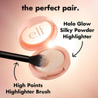 e.l.f. High Points Highlighter Brush. Soft & Tapered Face Makeup Brush For Illuminating & Creating Soft-Focus Glow. Vegan & Cruelty-Free