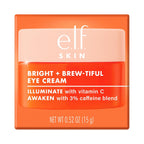 e.l.f. SKIN Bright + Brew-tiful Eye Cream. Helps Brighten Appearance Of Undereye Dark Circles & Repair Puffiness. Vegan & Cruelty-Free