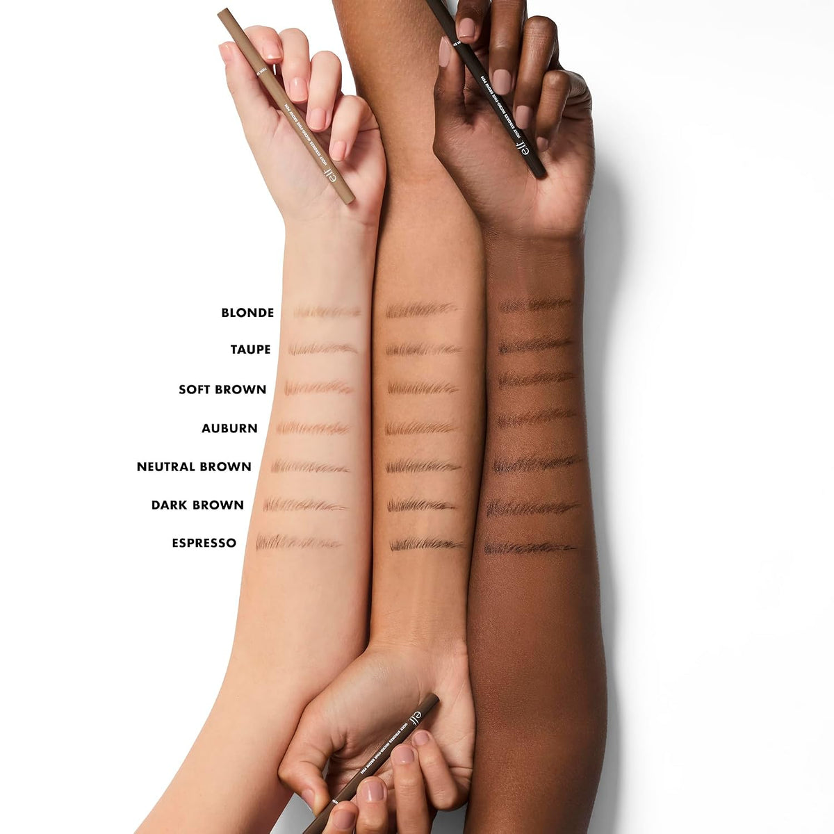e.l.f. Holy Strokes Micro-Fine Brow Pen. Liquid Waterproof Eyebrow Makeup For Detailing & Adding Dimension. Vegan & Cruelty-Free. Espresso