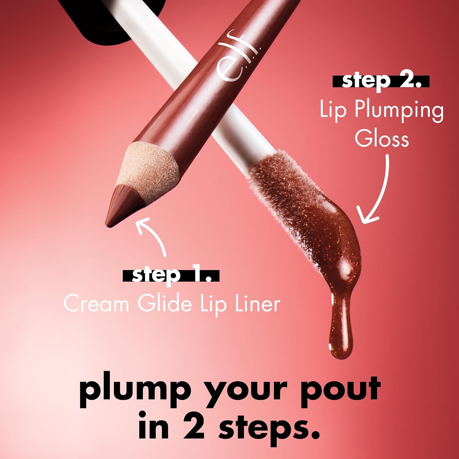 e.l.f. Lip Plumping Gloss. Pink Cosmo | High-Shine Sheer Color. Hydrates & Creates Fuller Lips With Vitamin E. Vegan & Cruelty-Free. Pink Cosmo. 0.09 Fl Oz