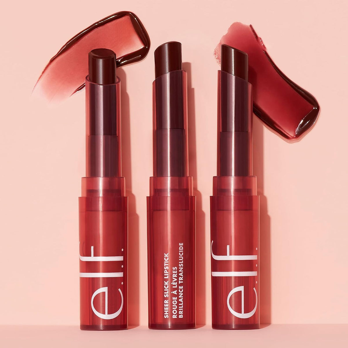 e.l.f. Sheer Slick Lipstick. Hydrating Lipstick For Sheer Color With A Shiny Finish. Infused With Vitamin E. Vegan & Cruelty-free. Black Cherry